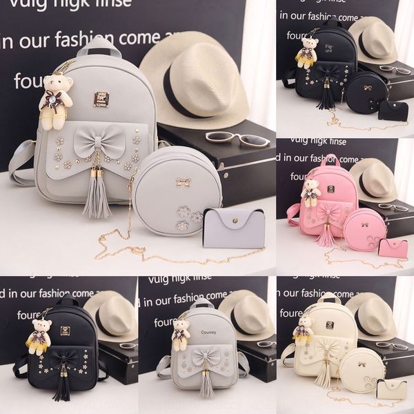 2020 new korean style butterfly backpack pu shoulder women's bag bow tassel backpack mother and child three-piece bag 6c2oj
2020 new korean style butterfly backpack pu shoulder women's bag bow tassel backpack mother and child three-piece bag 6c2oj