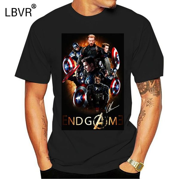 endgame captain america chris evans signature black men s 4xl t shirt