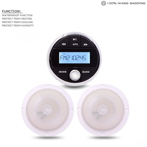 marine stereo radio audio bluetooth fm am receiver car mp3 player+5.25" waterproof marine speakers for yacht atv utv motorcycle
marine stereo radio audio bluetooth fm am receiver car mp3 player+5.25" waterproof marine speakers for yacht atv utv motorcycle