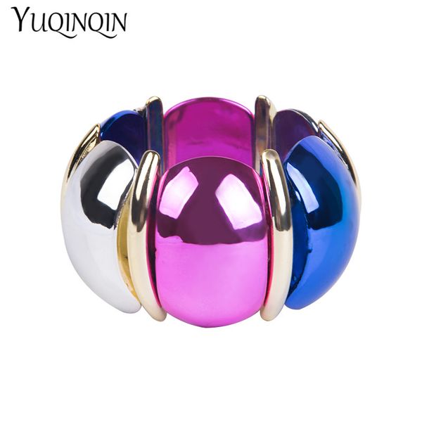 vintage resin cuff wide bracelet bangles adjustable for women 2020 new fashion jewelry stretch colorful acrylic charms bracelets, Black
vintage resin cuff wide bracelet bangles adjustable for women 2020 new fashion jewelry stretch colorful acrylic charms bracelets, Black