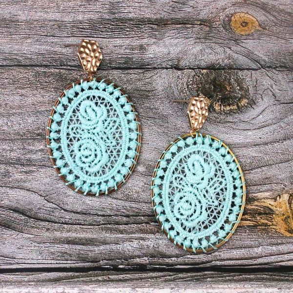 dangle & chandelier zwpon fashion oval lace flower tatting earrings for women geometric fabrics jewelry wholesale, Silver
dangle & chandelier zwpon fashion oval lace flower tatting earrings for women geometric fabrics jewelry wholesale, Silver