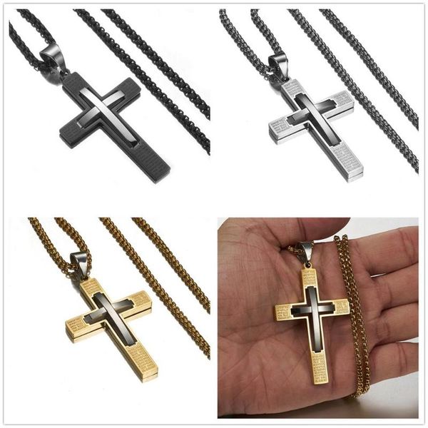 3mm fashion stainless steel silver/black gold silver color byzantine chain christian jesus cross crucifix pendant necklace
3mm fashion stainless steel silver/black gold silver color byzantine chain christian jesus cross crucifix pendant necklace