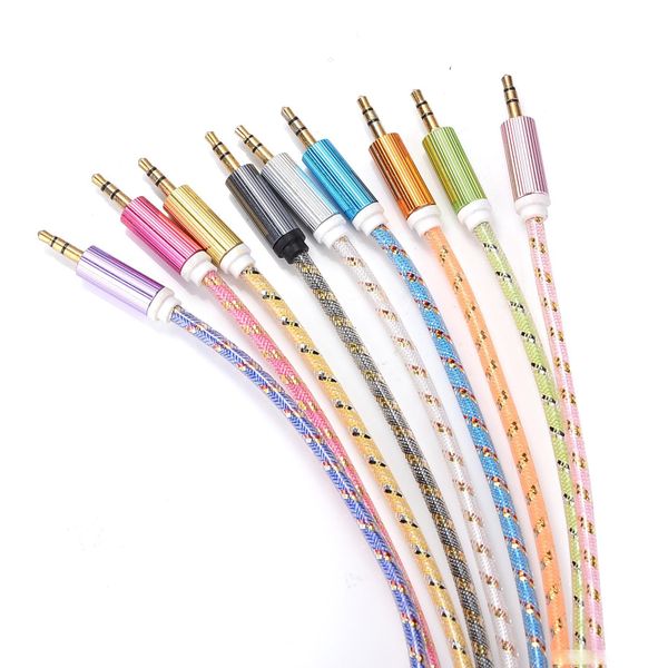 1m 3.5mm stereo audio aux cable braided woven fabric wire auxiliary cords jack m /m lead for iphone 5 6 6s plus mobile phone 50pcs
1m 3.5mm stereo audio aux cable braided woven fabric wire auxiliary cords jack m /m lead for iphone 5 6 6s plus mobile phone 50pcs
