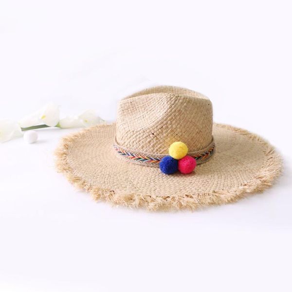 wide brim hats 2021 fashion summer women sun caps natural raffia straw hat female casual panama jazz beach chapeau femme, Blue;gray
wide brim hats 2021 fashion summer women sun caps natural raffia straw hat female casual panama jazz beach chapeau femme, Blue;gray