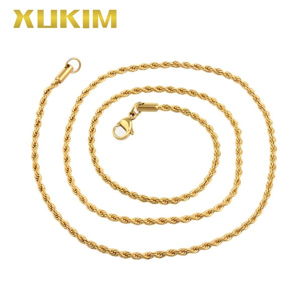 xcn207 xukim jewelry titanium steel gold color chain men fasion clavicle necklace women 2020 new gift, Silver
xcn207 xukim jewelry titanium steel gold color chain men fasion clavicle necklace women 2020 new gift, Silver