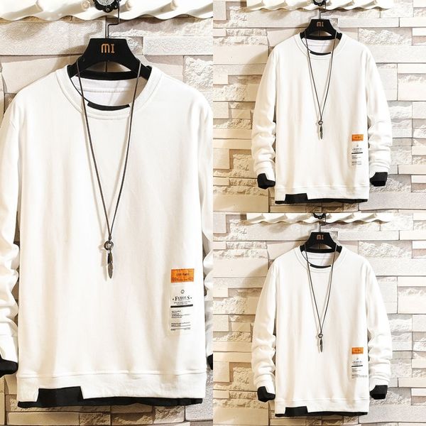 fake two-piece trendy sweaterround neck sweater trendy spring and autumn men's casual two-piece loose fashion men's chinese style, Black
fake two-piece trendy sweaterround neck sweater trendy spring and autumn men's casual two-piece loose fashion men's chinese style, Black