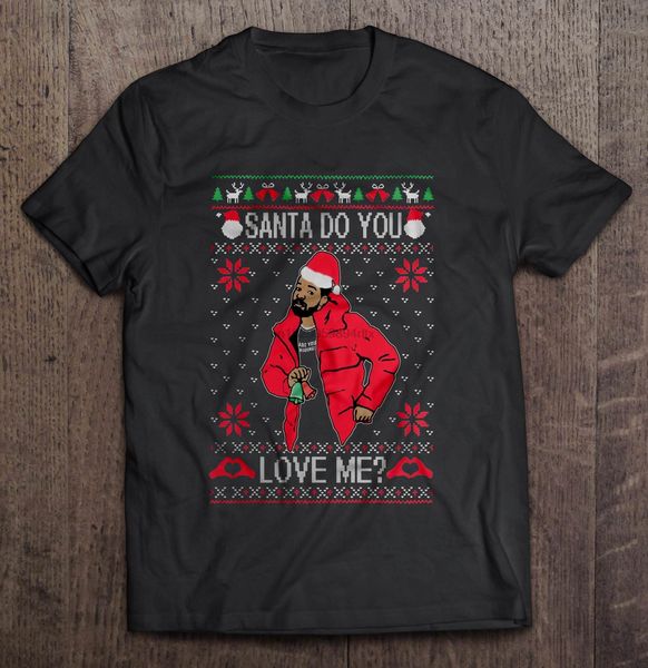 мужчины смешной тенниска способ тенниски santa do you love me drake рождества свитер black version женщина футболка
мужчины смешной тенниска способ тенниски santa do you love me drake рождества свитер black version женщина футболка