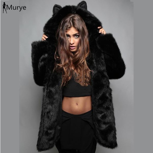 women's fur & faux winter women coat teddy jacket oversized furry thicken warm outwear hooded cardigan plush mink coats overcoat 4xl, Black
women's fur & faux winter women coat teddy jacket oversized furry thicken warm outwear hooded cardigan plush mink coats overcoat 4xl, Black