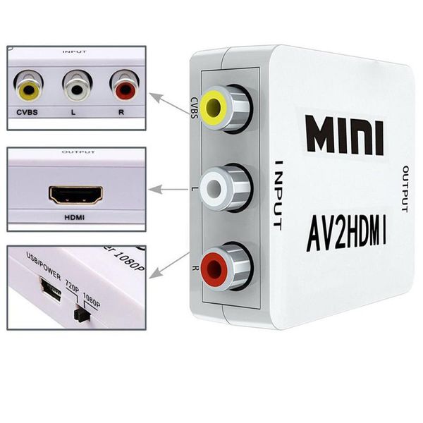 av to hdmi scaler adapter hd video composite converter box hdmi to rca av/cvsb l/r video 1080p mini hdmi av support ntsc pal new
av to hdmi scaler adapter hd video composite converter box hdmi to rca av/cvsb l/r video 1080p mini hdmi av support ntsc pal new