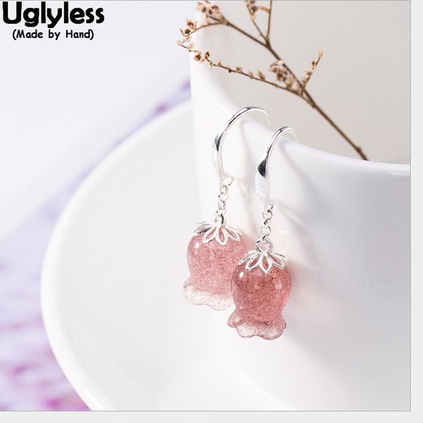 uglyless natural pink gemstones flower earrings for women 100% handmade solid 925 silver fine jewelry strawberry quartz earrings
uglyless natural pink gemstones flower earrings for women 100% handmade solid 925 silver fine jewelry strawberry quartz earrings