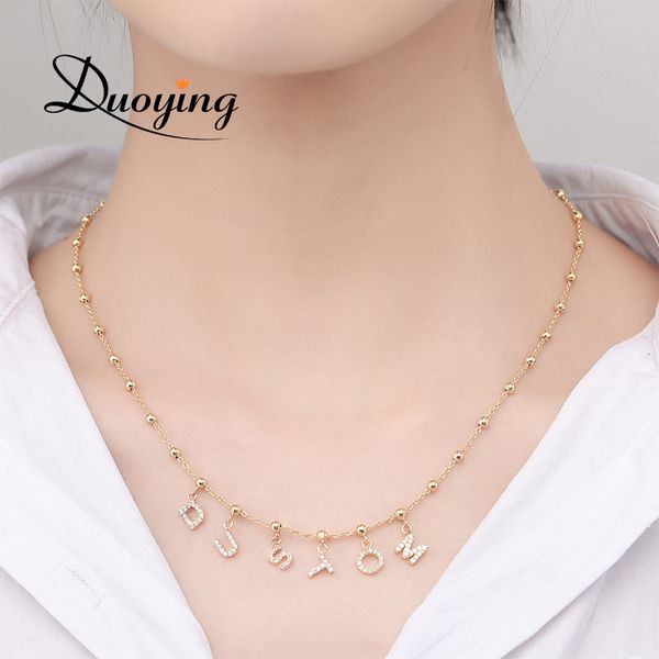 duoying zircon pave letter necklaces personalized custom name necklaces with names balls chain nlk120 6mm letters, Silver
duoying zircon pave letter necklaces personalized custom name necklaces with names balls chain nlk120 6mm letters, Silver