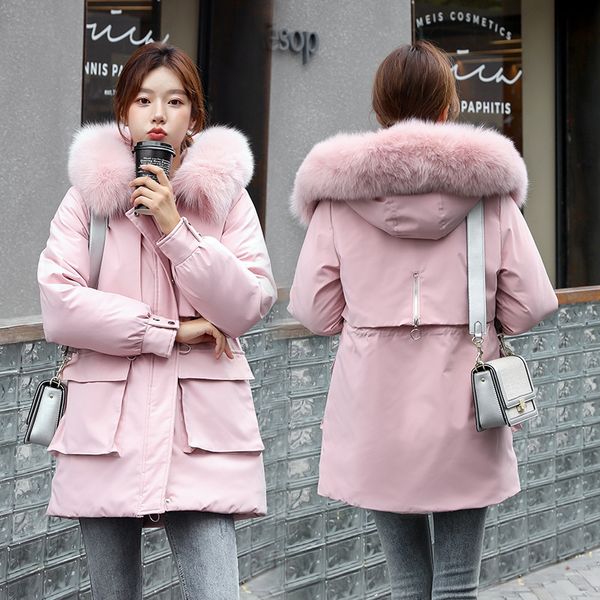 outwear snow jacket 2020 korean version of long and medium down padded jacket thickened to overcome jacket, Black
outwear snow jacket 2020 korean version of long and medium down padded jacket thickened to overcome jacket, Black