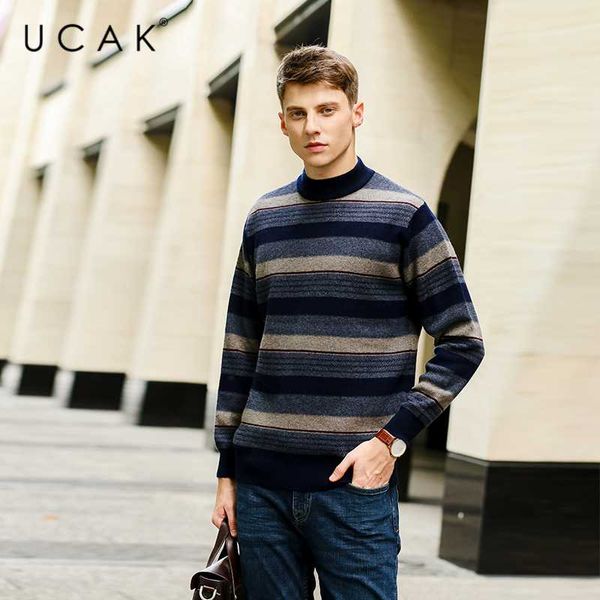 men's sweaters ucak brand pure wool o-neck striped sweater men clothes winter arrival streetwear classic business pullover pull homme u, White;black
men's sweaters ucak brand pure wool o-neck striped sweater men clothes winter arrival streetwear classic business pullover pull homme u, White;black