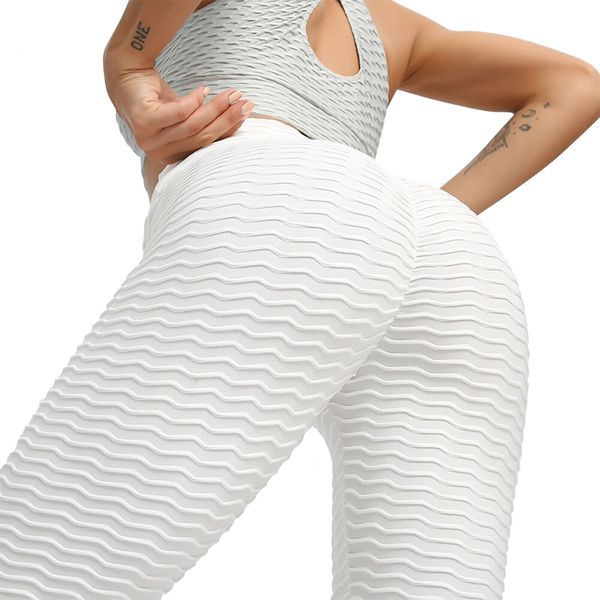 chrleisure solid yoga pants for women high waist wave fold leggings comfortable breathable push up lady's leggings running, White;red
chrleisure solid yoga pants for women high waist wave fold leggings comfortable breathable push up lady's leggings running, White;red