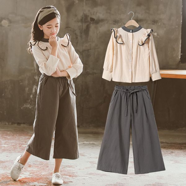 clothing sets teen girls autumn clothes set 2021 children blouse and wide leg pants korean-style kids elegant two piece set, #8930, White
clothing sets teen girls autumn clothes set 2021 children blouse and wide leg pants korean-style kids elegant two piece set, #8930, White