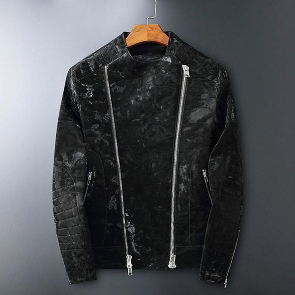 men spring casual motor spliced pu leather jacket black autumn fashion biker coat vintage slim darkstripe windbreak outerwear
men spring casual motor spliced pu leather jacket black autumn fashion biker coat vintage slim darkstripe windbreak outerwear
