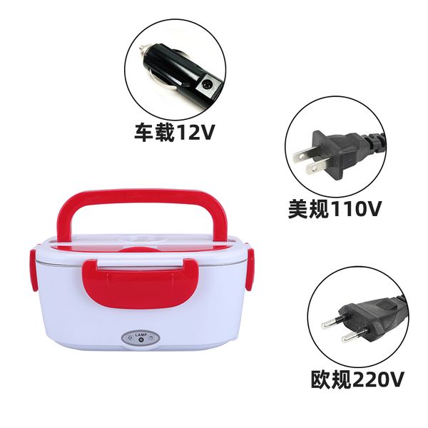12v 24v 110v 220v electric heated lunch box portable 2 in 1 car& home us plug/eu plug bento boxes stainless steel container
12v 24v 110v 220v electric heated lunch box portable 2 in 1 car& home us plug/eu plug bento boxes stainless steel container