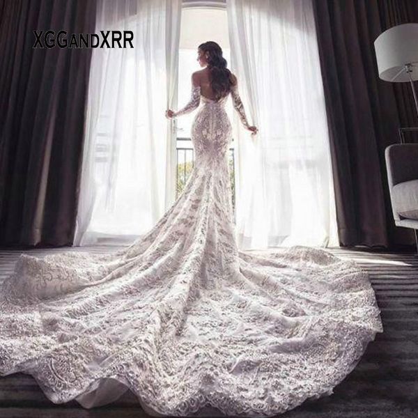 new arrival scoop mermaid lace wedding dress 2020 scoop long sleeves lace applique formal bridal gown luxury dubai style, Blue;red
new arrival scoop mermaid lace wedding dress 2020 scoop long sleeves lace applique formal bridal gown luxury dubai style, Blue;red