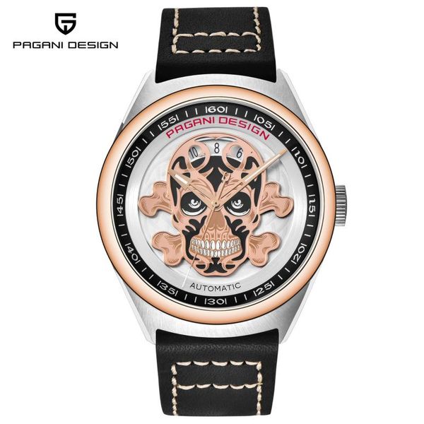 wristwatches pagani design automatic mechanical movement men's watch skull dial push button hidden clasp clock for men waterproof a425, Slivery;brown
wristwatches pagani design automatic mechanical movement men's watch skull dial push button hidden clasp clock for men waterproof a425, Slivery;brown