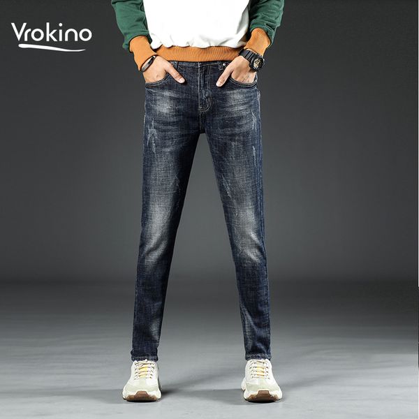 men's jeans autumn and winter 2021 stretch casual slim trousers fashion classic cotton, Blue
men's jeans autumn and winter 2021 stretch casual slim trousers fashion classic cotton, Blue