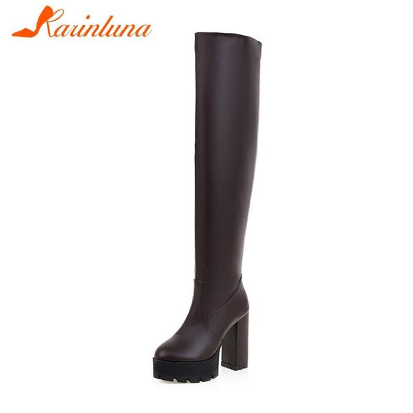 karin big size 34-43 female autumn boots platform square high heels thigh high women boots over the knee women shoes, Black
karin big size 34-43 female autumn boots platform square high heels thigh high women boots over the knee women shoes, Black