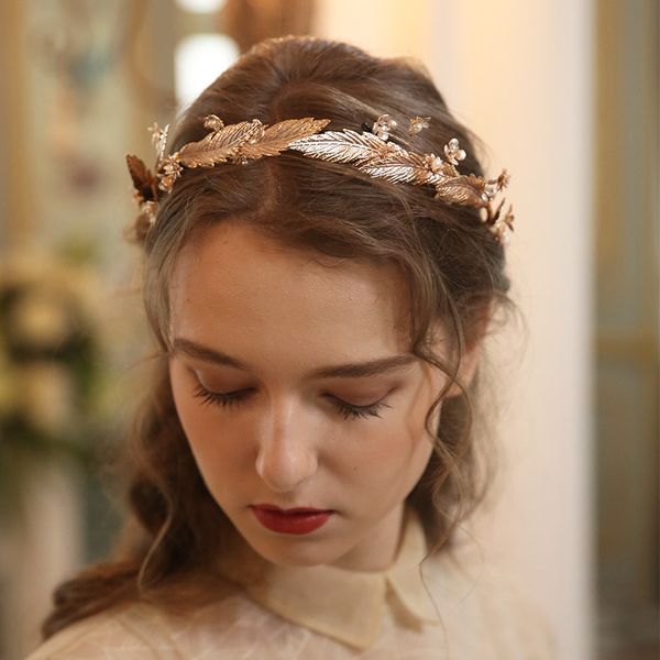 gold leaf flower wedding tiara bridal hair crown vintage women party prom hairband hair piece hand wired, Golden;silver
gold leaf flower wedding tiara bridal hair crown vintage women party prom hairband hair piece hand wired, Golden;silver