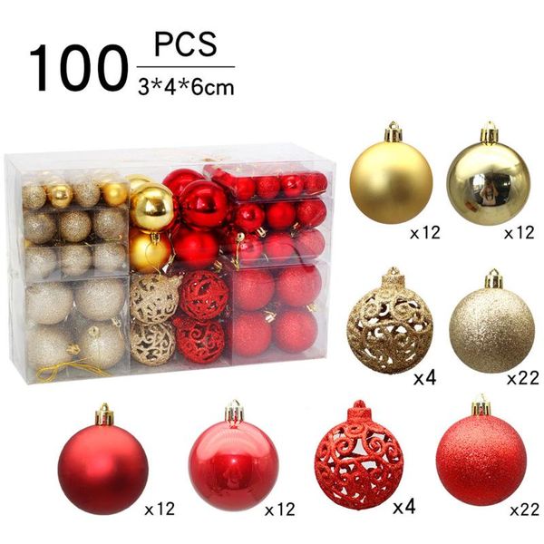 100pcs christmas ball tree decor xmas party hanging ball ornament decoration for home christmas decoration gift
100pcs christmas ball tree decor xmas party hanging ball ornament decoration for home christmas decoration gift