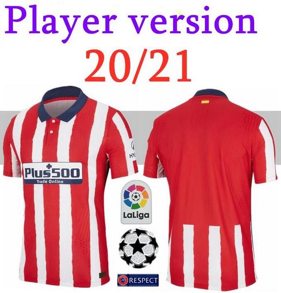 player version 20 21 atletico joao felix madrid home red white soccer jerseys 2020 2021 koke saul godin football shirt kits men, Black;yellow
player version 20 21 atletico joao felix madrid home red white soccer jerseys 2020 2021 koke saul godin football shirt kits men, Black;yellow