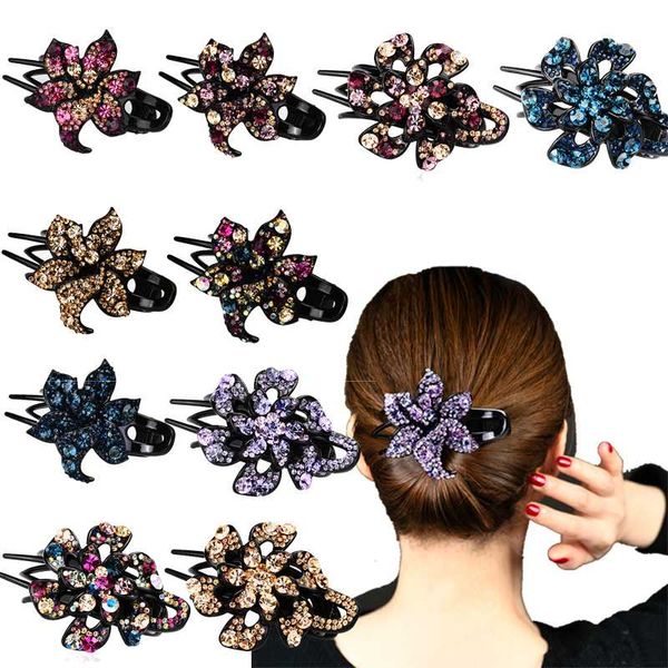 fashion colorful flower rhinestone hairpin hollow heart hair clip barrette hair accessories women claw headwear, Golden;silver
fashion colorful flower rhinestone hairpin hollow heart hair clip barrette hair accessories women claw headwear, Golden;silver