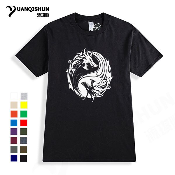 yuanqishun brand t-shirt 2018 fashion design yin yang dragon print t-shirt tai chi style t-shirt 16 color cotton tee
yuanqishun brand t-shirt 2018 fashion design yin yang dragon print t-shirt tai chi style t-shirt 16 color cotton tee