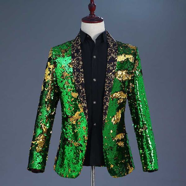 men's suits & blazers green blazer for men shiny choir costumes personality army uniform singer sequins jacket, White;black
men's suits & blazers green blazer for men shiny choir costumes personality army uniform singer sequins jacket, White;black