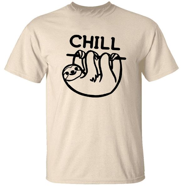 chill sloth mens t-shirt s-3xl festive tee shirt new diy design