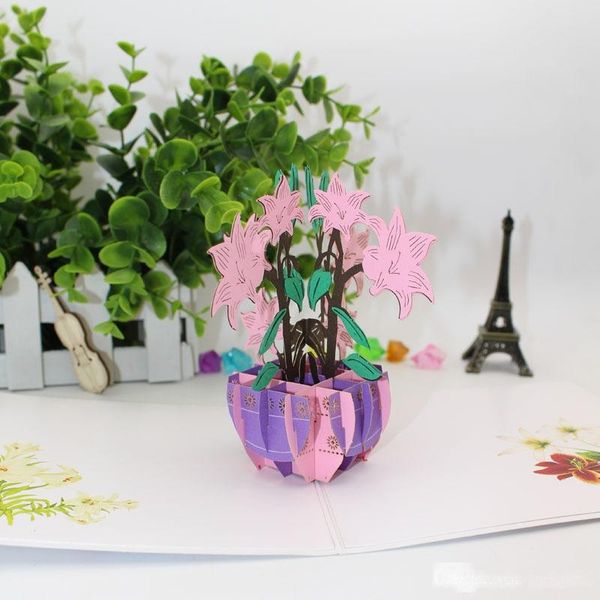 handmade kirigami origami 3d pop up lilium casa blanca greeting cards invitation postcard for birthday christmas party gift
handmade kirigami origami 3d pop up lilium casa blanca greeting cards invitation postcard for birthday christmas party gift