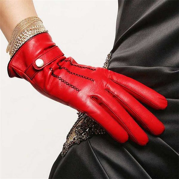 genuine leather 2020 women gloves fashion sheepskin glove hand embroidery female lambskin buckle wrist el034pr-5, Blue;gray
genuine leather 2020 women gloves fashion sheepskin glove hand embroidery female lambskin buckle wrist el034pr-5, Blue;gray