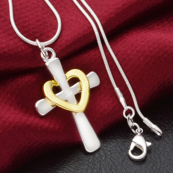fashion chic charm women ladies cross heart pendant chain necklace jewelry, Silver
fashion chic charm women ladies cross heart pendant chain necklace jewelry, Silver