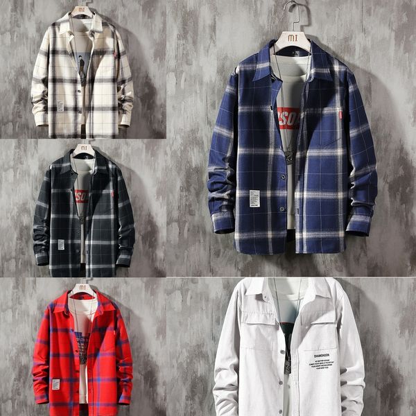 plaid men's fashion 2020 autumn new long sleeve loose men's coat korean style coat shirt trendy casual all-match shirt asjrp, Blue
plaid men's fashion 2020 autumn new long sleeve loose men's coat korean style coat shirt trendy casual all-match shirt asjrp, Blue