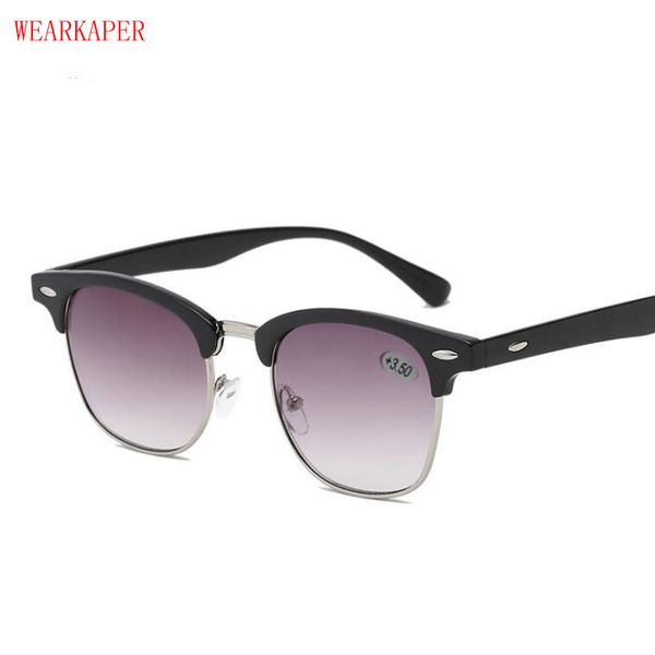 wearkaper reading glasses metal half frame readers retro round frame men women eyewears include sunglasses readers sun glasses, White;black
wearkaper reading glasses metal half frame readers retro round frame men women eyewears include sunglasses readers sun glasses, White;black