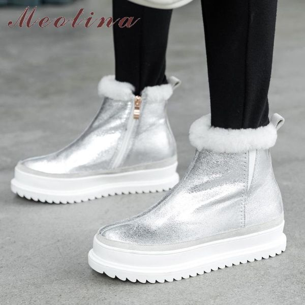 boots meotina cow suede snow women shoes real leather platform flat ankle zipper warm short ladies winter silver 43, Black
boots meotina cow suede snow women shoes real leather platform flat ankle zipper warm short ladies winter silver 43, Black