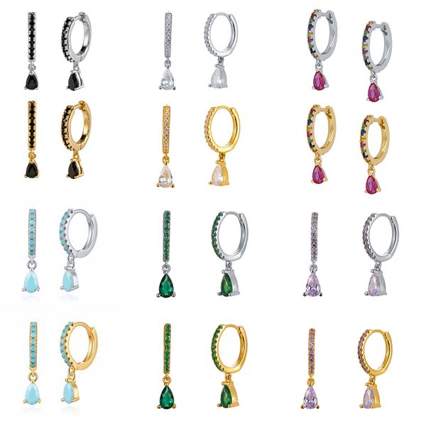 hoop & huggie canner 925 sterling silver colorful zircon crystals drop gemstones round earrings for women wedding pendientes, Golden;silver
hoop & huggie canner 925 sterling silver colorful zircon crystals drop gemstones round earrings for women wedding pendientes, Golden;silver