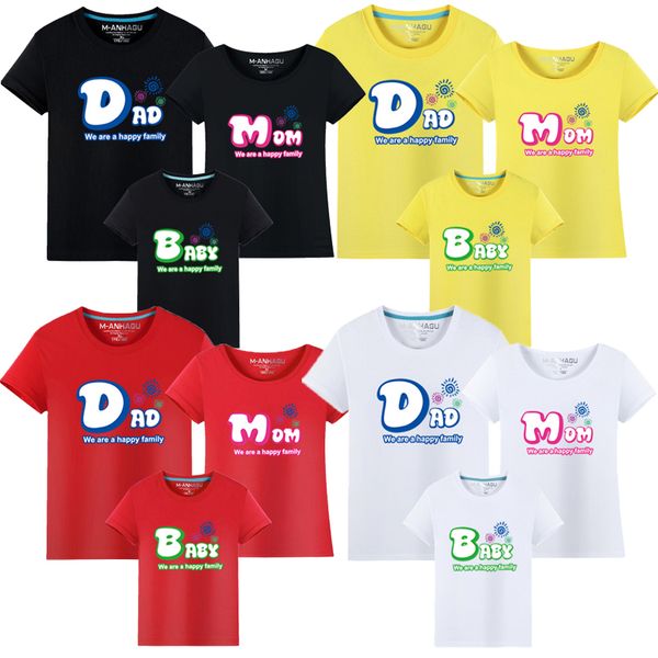 2019 summer family matching outfits t shirt mom dad son daughter cotton t-shirt family mother father kids tees matching outfits, Blue
2019 summer family matching outfits t shirt mom dad son daughter cotton t-shirt family mother father kids tees matching outfits, Blue