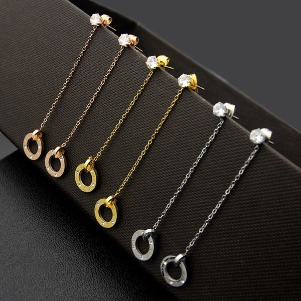 europe america fashion style lady women titanium steel tassels ca initials single diamond screw stud earrings 3 color, Golden;silver
europe america fashion style lady women titanium steel tassels ca initials single diamond screw stud earrings 3 color, Golden;silver