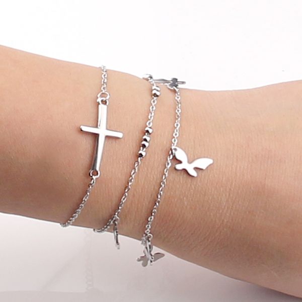 women romantic round star anchor no fade stainless steel adjustable bracelets bangles gold silver color charm party wedding, Golden;silver
women romantic round star anchor no fade stainless steel adjustable bracelets bangles gold silver color charm party wedding, Golden;silver