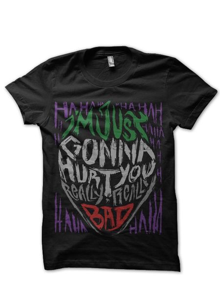 joker black t shirt