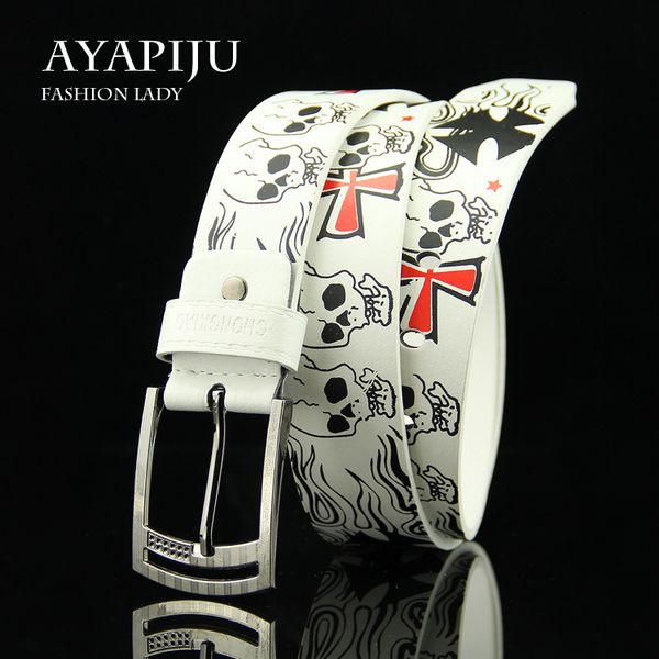 skull cartoon pattern pin buckle belt men's/women's punk style fashion casual personalized waisband for teenage students jeans, Black;brown
skull cartoon pattern pin buckle belt men's/women's punk style fashion casual personalized waisband for teenage students jeans, Black;brown