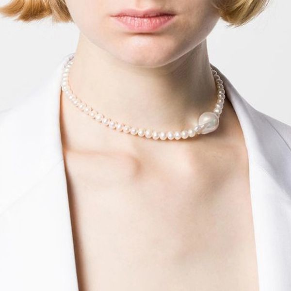 baroque freshwater pearls necklace handmade natural pearl ladies attending party clothes accessories 2020 fashion, Silver
baroque freshwater pearls necklace handmade natural pearl ladies attending party clothes accessories 2020 fashion, Silver