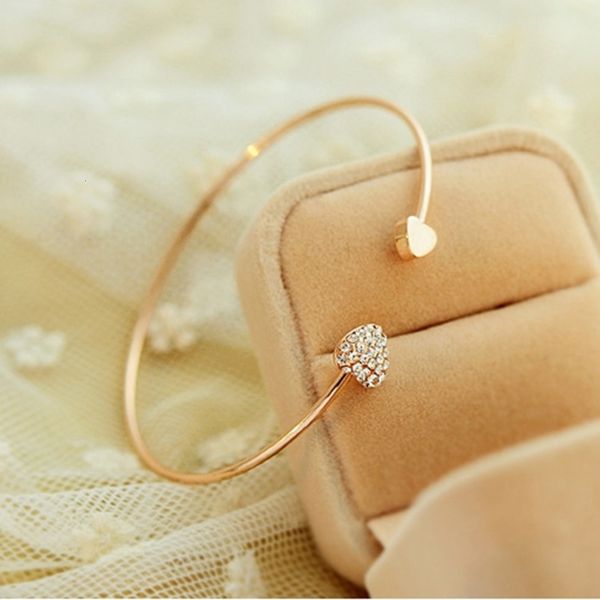 2020 new fashion adjustable crystal double heart bow bilezik cuff opening bracelet for women jewelry gift mujer pulseras 7g 6low, Golden;silver
2020 new fashion adjustable crystal double heart bow bilezik cuff opening bracelet for women jewelry gift mujer pulseras 7g 6low, Golden;silver