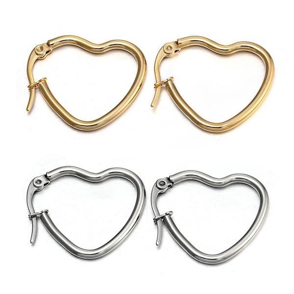 classical small heart gold circle hoop earrings for women punk stainless steel round ring earring female ear party club jewelry, Golden;silver
classical small heart gold circle hoop earrings for women punk stainless steel round ring earring female ear party club jewelry, Golden;silver