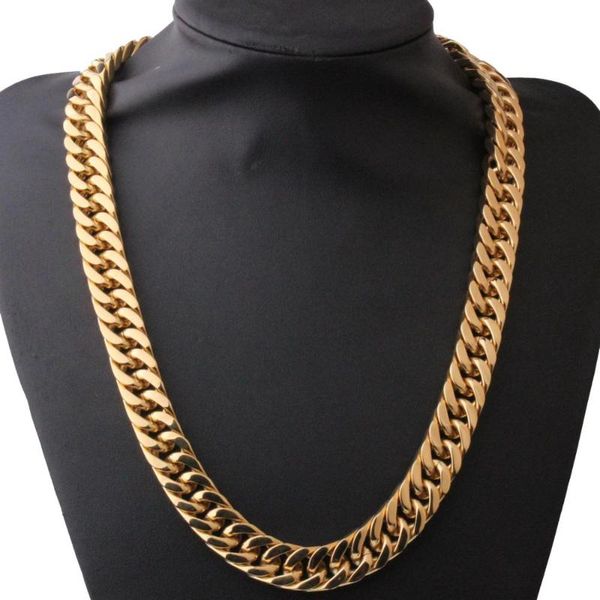 granny chic 15mm fashion buckle 316l stainless steel gold miami cuban curb chain mens womens necklace or bracelet 7-32, Silver
granny chic 15mm fashion buckle 316l stainless steel gold miami cuban curb chain mens womens necklace or bracelet 7-32, Silver