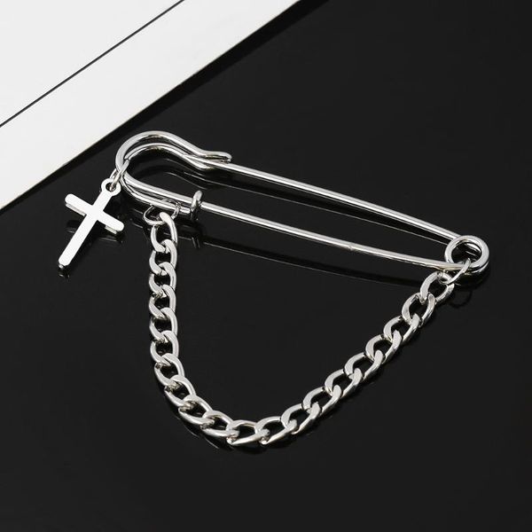 pins, brooches 2021 kpop statement retro punk pins cross couple chain design suit accessory for women men decoration gifts, Gray
pins, brooches 2021 kpop statement retro punk pins cross couple chain design suit accessory for women men decoration gifts, Gray