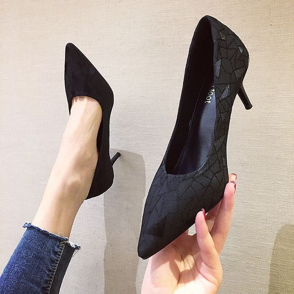 brand pumps women pointed toe shallow heels work shoes fashion plaid high heel office ladies pump slip on basic shoes for dress, Black
brand pumps women pointed toe shallow heels work shoes fashion plaid high heel office ladies pump slip on basic shoes for dress, Black